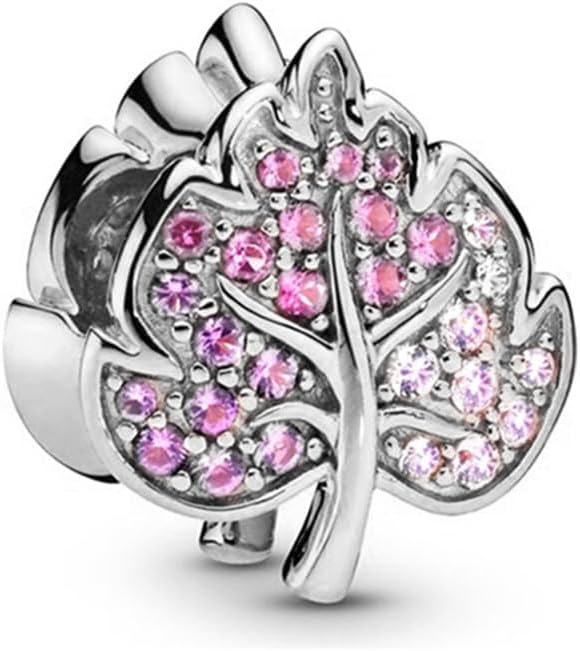 9 Pack Silver Spacer Beads Charms fit Bracelet, Heart Beads DIY Jewelry Gifts Women - Image 2