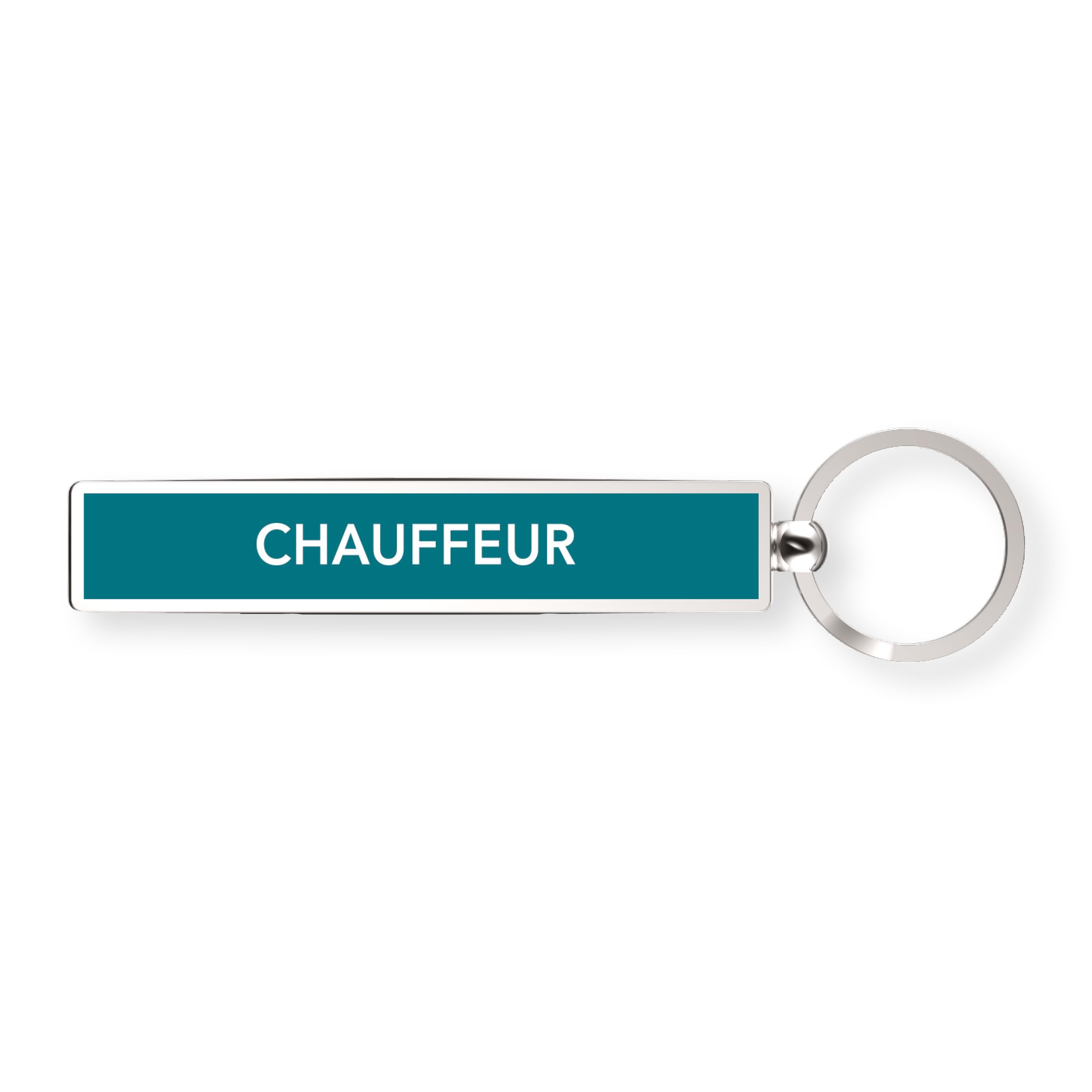 IF Show Offs Keys, Novelty Metal Keyrings with Enamel Infill - Chauffeur