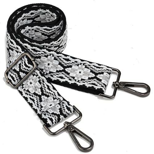 Image of Purse Strap Gold Hardware Replacement Crossbody Bag Strap, Wide Adjustable Shoulder Strap