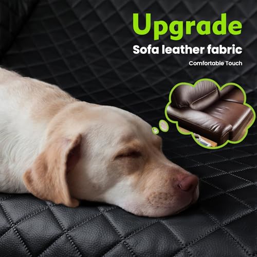 pecute Hundedecke Auto Rückbank für LKW 145 * 73 cm, Hartboden Hund Auto Rückbank, Hochwertig Wasserdicht, Leicht zu Reinigen und Einfach zu Verstauen, für Full Size SUV/LKW, bis zu 150 kg