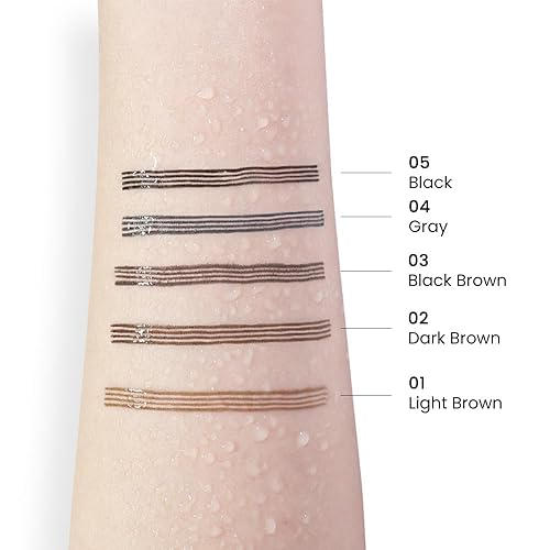 Miniatura 5 de Kaely Lápiz de cejas impermeable y preciso mágico, bolígrafo de cejas de 4 puntas, lápiz de contorno de cejas, maquillaje de gel de cejas, lápiz