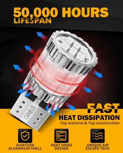 Image of Auxbeam B1 Series 194 LED Bulbs Blue 168 2825 T10 W5W Bulb
