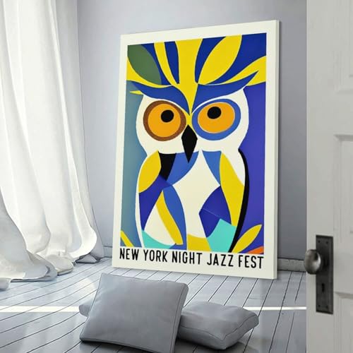 Toile New York Night Jazz Fest pour chambre moderne