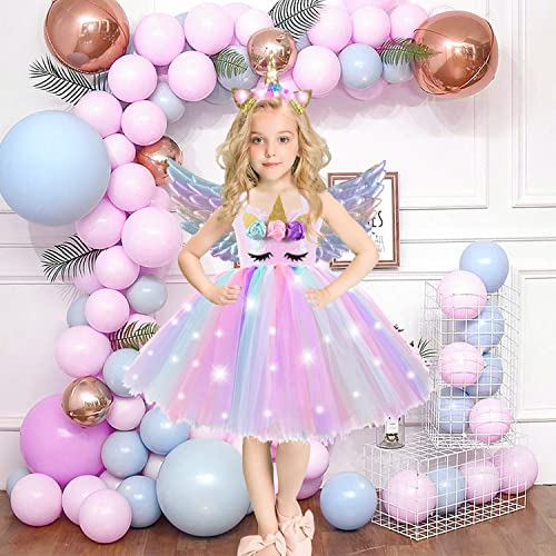 Vestido Unicornio con Luces LED para Niñas miniatura 4