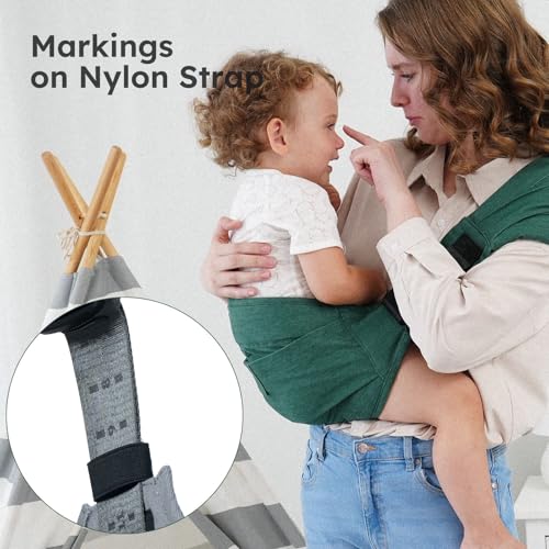 Toddler Carrier - Premium Cotton, Large Seat & Back Support, One Size Fits All, Ideal for 6-48 Months (11-44 lbs), Gray - Image 5
