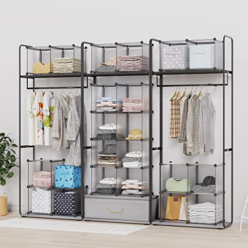 image for HOMIDEC Closet Organizers and Storage, 16 Cube Storage Organizer, Port