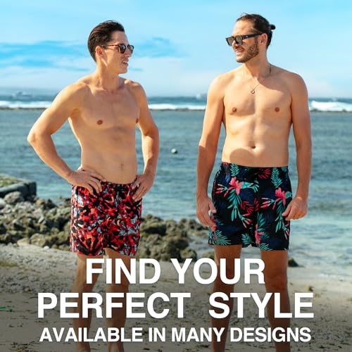 Image of Kanu Surf Men's Big Viper Extended Size Stripe Swim Trunk