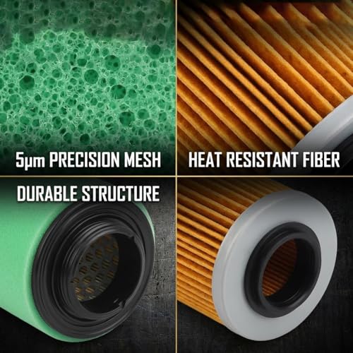 Image of Air Filter /oil filter Compatible with Can-am Outlander Renegade 450 500 570 650 800R 850 1000 1000R 4x4 2012-2023#707800371 420256188 /711256188 (2 Sets, 2 Sets)