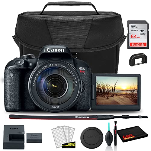 Canon EOS Rebel T7i DSLR con lente 18-135mm