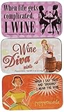 Set of 3 Novelty Mint Tins (Wine)