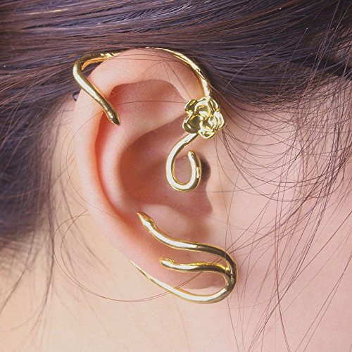 Beauty and the Beast INSPIRED Earring Rose Ear Cuff Belle