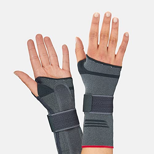 WEHR Manucare COMFORT Wrist Brace for Wrist Support – Wrist Splint Hand Brace with Thermoplastic Splint – Hook and Loop Pressure Adjustment – Ideal for Carpal Tunnel, Arthralgia, Traumas of Soft Tissues. (Medium, Right)