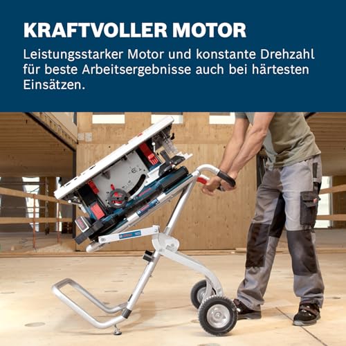 Bosch Professional Tischkreissäge GTS 10 XC (Sägeblatt-Ø: 254 mm, Sägeblattbohr-Ø: 30mm inkl. Absaugadapter, Parallelanschlag… – Ansicht 4