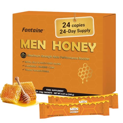 Honey Packs for Men and Women 24 Pack Sachets for Dynamic Men Holistic Honey Packets for Couples to Enhance Performance Increase Energy & Improve Romantic Engagements Stamina Vitality Supplement