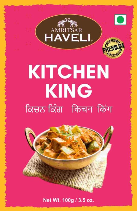 AMRITSAR HAVELI Kitchen King Masala Mix Veg Spices Ready To CookNo Artificial Color Used (Pack Of 4 100 Gram)