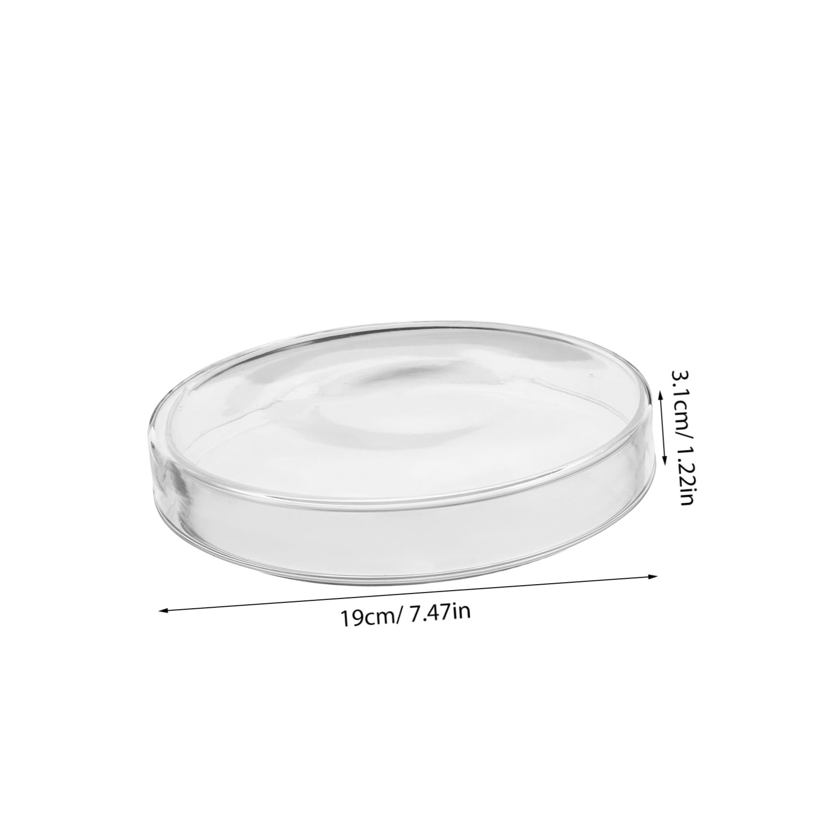 Anneome Placa de Petri de Vidrio Borosilicato Plato para y Siembra con Tapa Resistente Altas Temperaturas Autoclavable para Investigación Científica y Microbiológicos