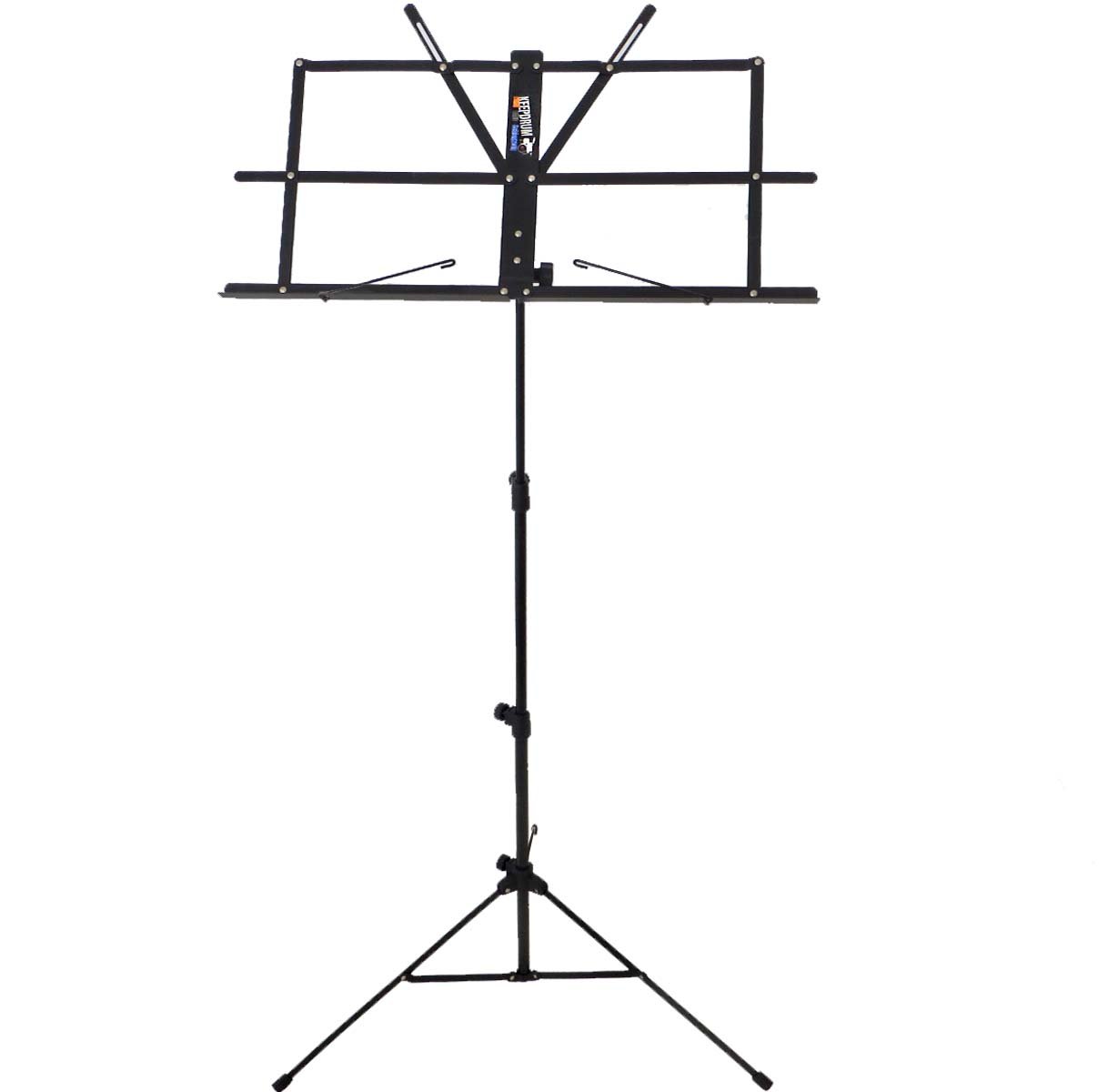 keepdrum MUS2 BK pulpit na nuty czarny dla dzieci + torba keepdrum