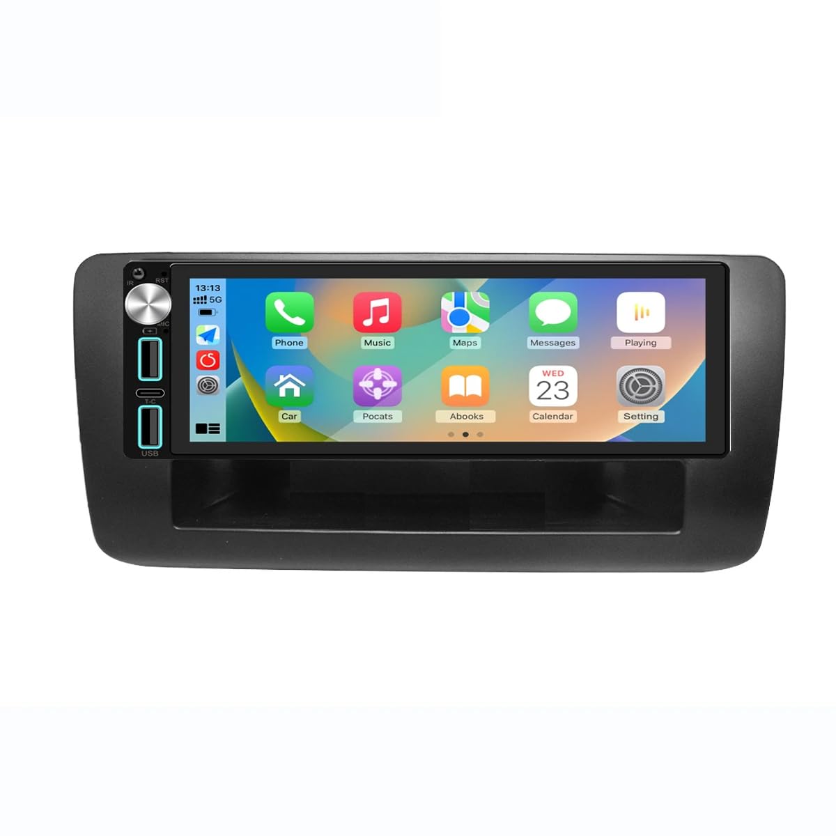 Android Autoradio mit GPS-Navigation,WiFi, Phone Mirrorlink, FM-RDS-Radio, Carplay,Stereo Audio Auto Radio Ersatz für Audi Q3 A1 8X 8U 2011-2018 / 8U1035670D 8XA035193A