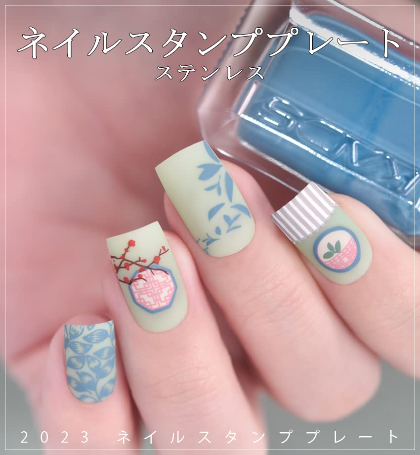 Amazon.co.jp: KADS ネイルアートスタンピングプレート 中華茶、中華風