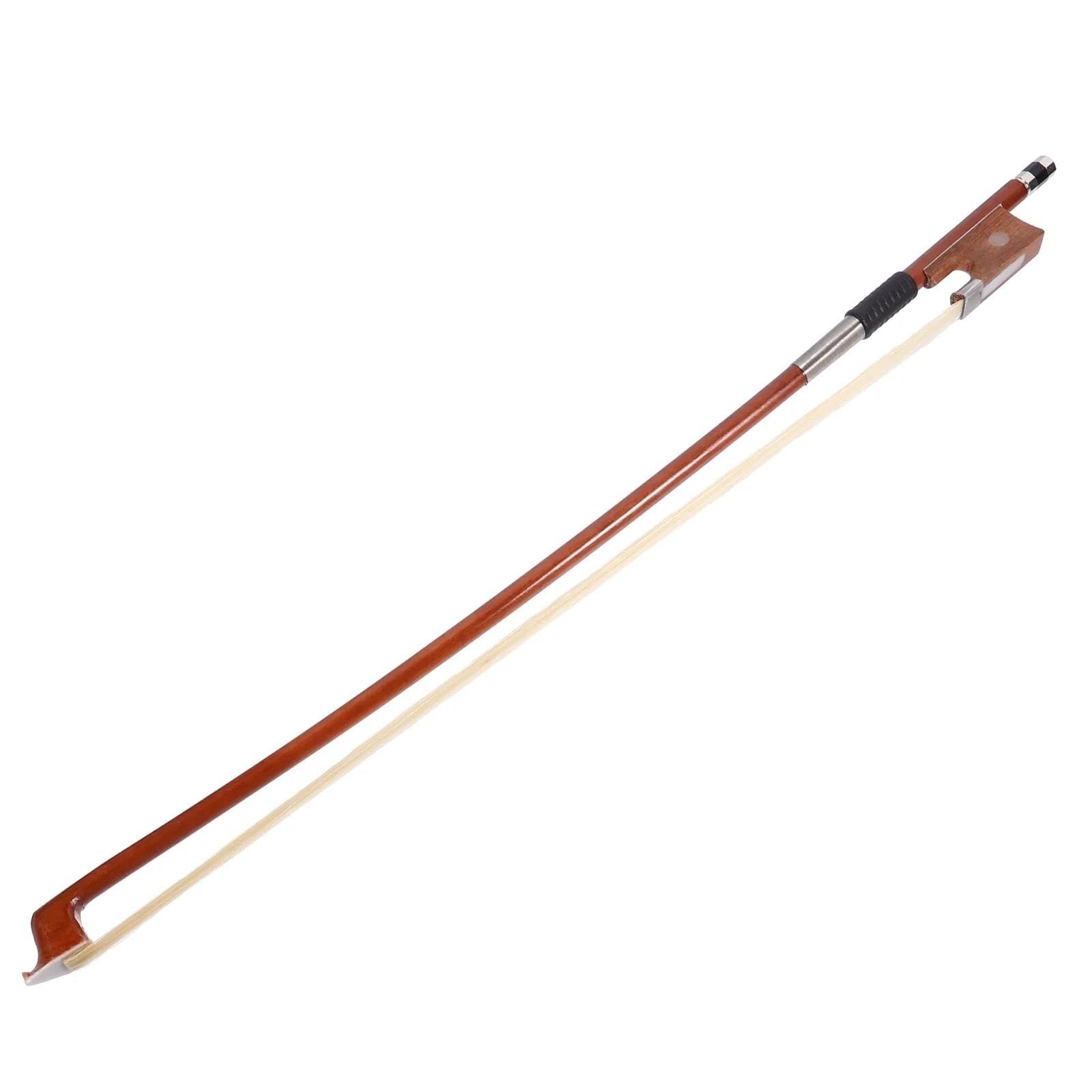 Arco per violino da esibizione Arco per violino strumento musicale capelli di ricambio coda di cavallo bianca sandalo per esercitarsi