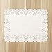 Tapetes De Encaje De Papel Rectángulo 30X40Cm 25X35Cm Vajilla Decorativa Blanca Manteles Individuales Embalaje De Pasteles Almohadillas De Papel Esteras 100Pcs-30 * 40 Cm (150 Piezas)