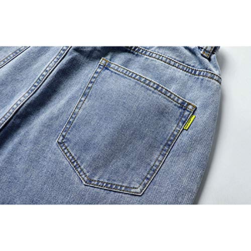 HZCX FASHION Men Large Baggy Jeans Tapered Leg Jogger Washed Denim Pants Trousers4