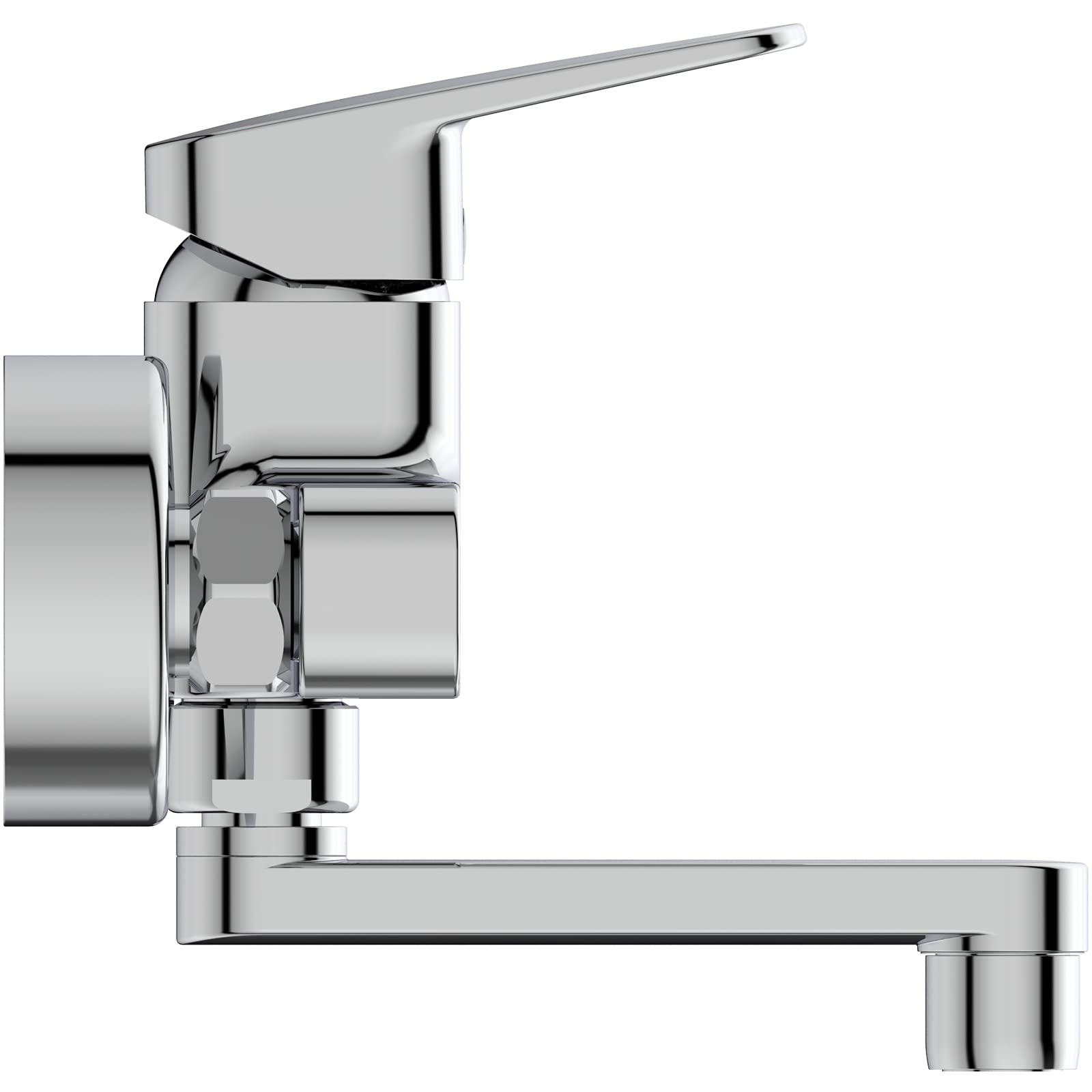 Ideal Standard BD241AA Ceraplan - Grifo monomando para lavabo de pared, cromo, Aufputz