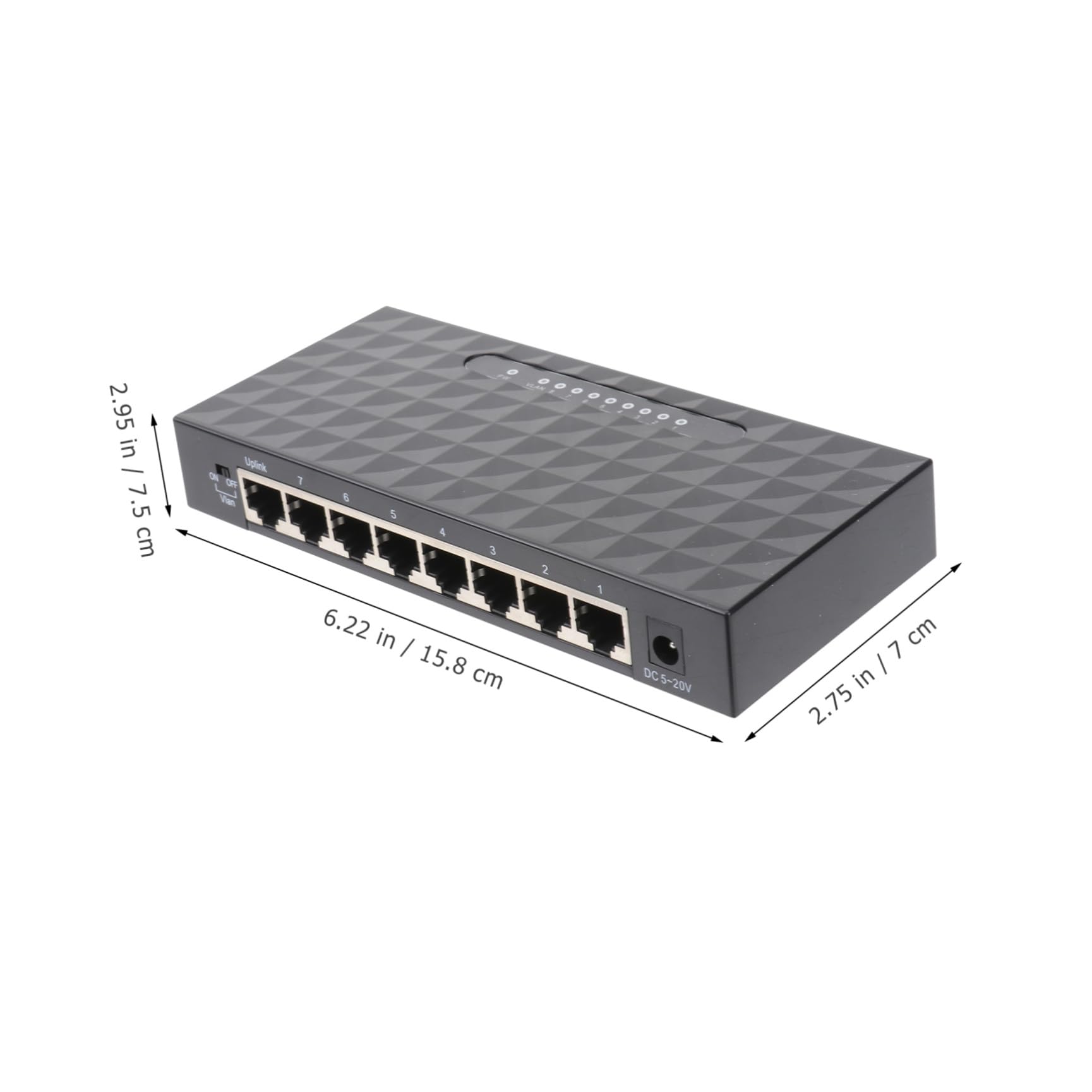 Uonlytech 1pezzi Splitter di Rete Ethernet Porte Adattatore LAN da Mbps per Desktop Splitter di Rete Compatibile con Dispositivi Mbps