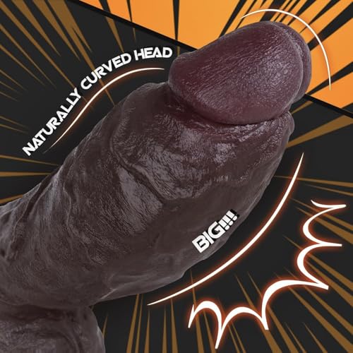 11.5″ Thick Bbc Big Black Dildo – 10″ Girth Xxxl Huge Silicone Dildo - Image 2