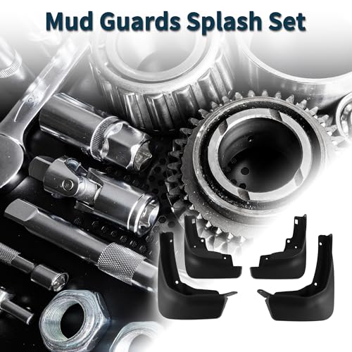 Image of Mud Flaps Splash Guards for Volkswagen Tharu 2019-2022 W /Mount Accessories Mud Guards Front and Rear 1 Set