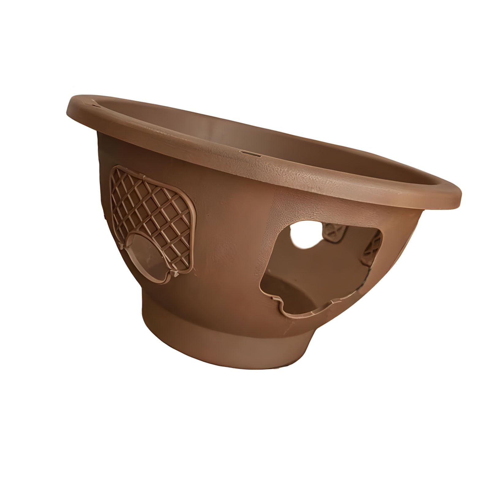 PANGBOER Hanging Flower Basket Featuring Side Planting Panels for Outdoor Decoration and Space Saving Wall Mounted Plant Holder