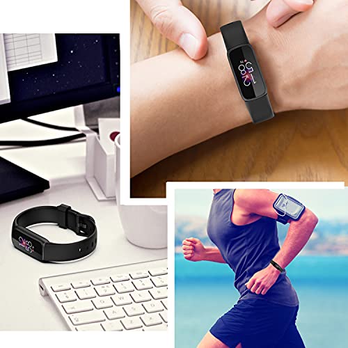 Lijinlan Pulseira de substituição compatível com Fitbit Luxe, pulseira de silicone à prova d'água p
