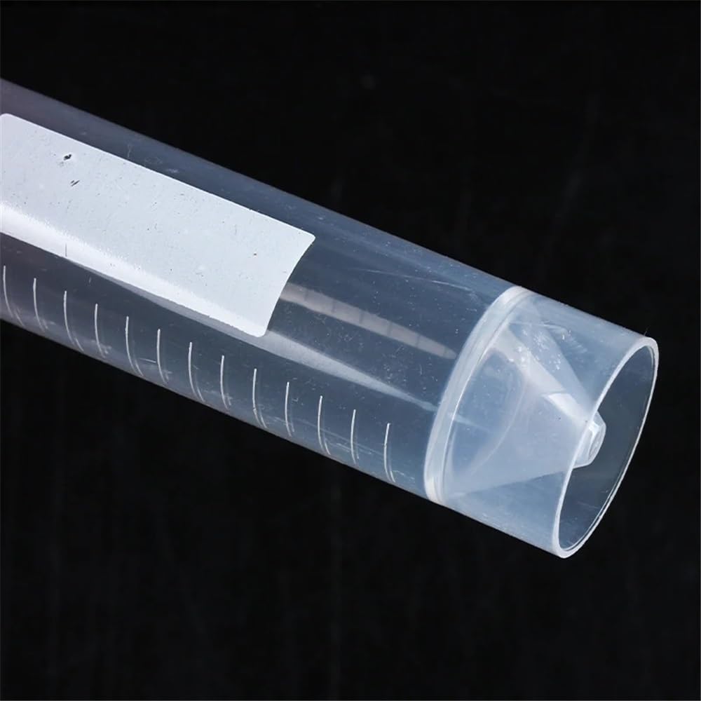 Laborglaswaren 10 Stücke 50 Stücke 100 Stücke 50 ml Kunststoff Zentrifugenröhrchen mit Schraubverschluss und Skala Laborbedarf(Orange Caps (100pcs))