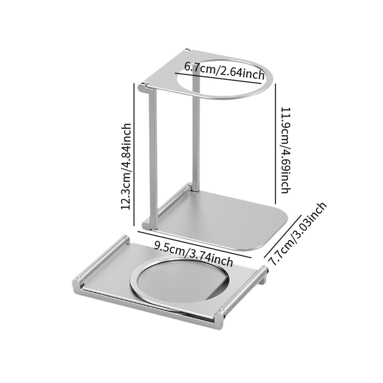 Aluminum Hand Brew Bracket Coffee Dripper Stand Camping Gadget Manual Coffee Maker Stand for Home Camping Office Outdoor Shop