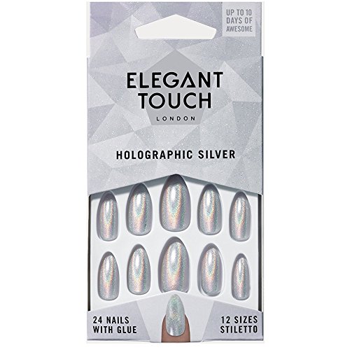 Elegant Touch - Unghie finte color argento