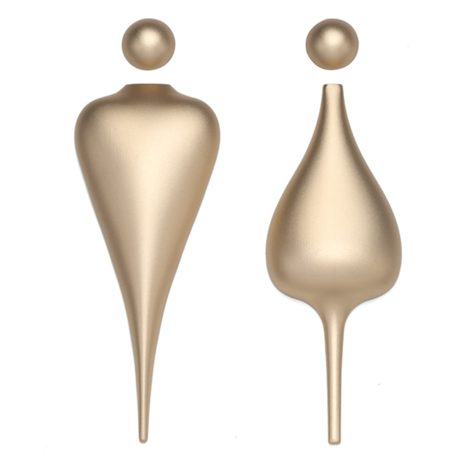 Restroom Door Sign, Brushed Aluminum Men's and Women's Bathroom Sign, Restroom Signs for Business, for Lounge Changing Rooms In Public Places