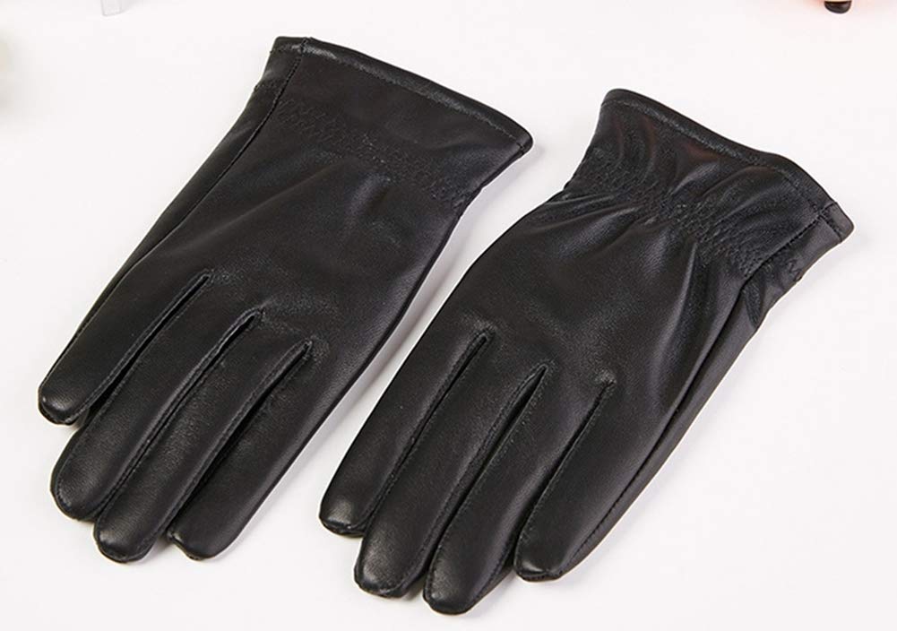 SK Studio Winterhandschuhe vollfinger Handschuhe Kinder Wollfutter Weiche Winddicht Lederhandschuhe für Jungen und Mädchen 8-11 Years