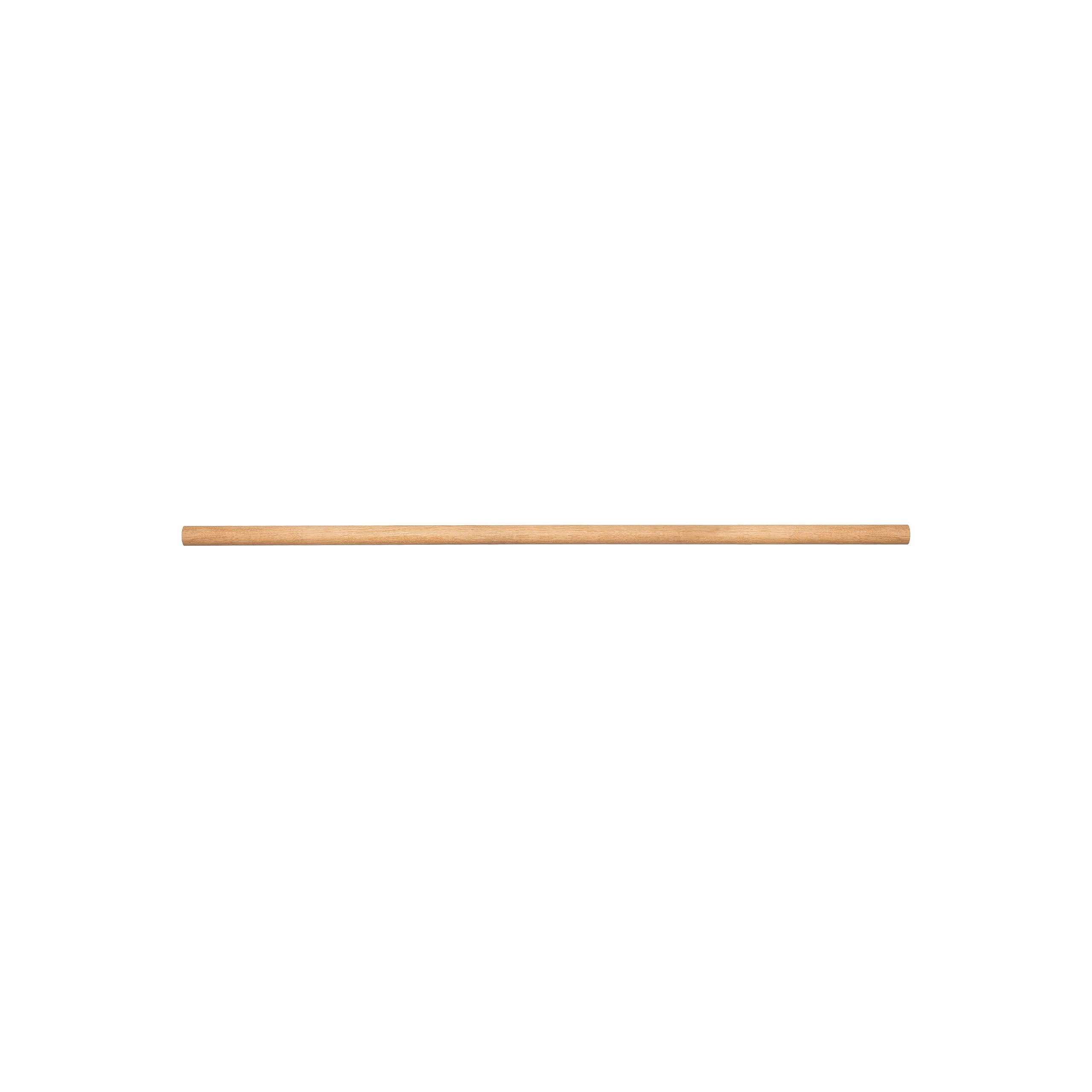 1x Natural Goods Berlin kledingstang ronde staaf europ. Eiken essenhout massief 50-130cm lang | 3cm | onbehandeld glad geslepen garderobe wandmontage knutselhout FSC DIY (eiken, 130cm x 3cm