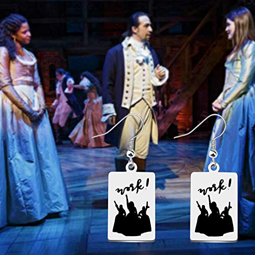 ENSIANTH TV Shows Inspired Gift Work! Earrings Musical Jewelry Musical Theatre Actor Actress Gifts Drama Theatre Gift4