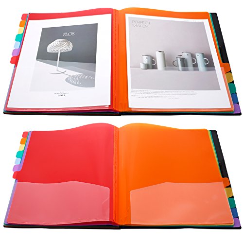 Shappy 12 Pocket Expanding File Folder With Rainbow File Folders Organizer Multicolored Pockets A4 Size Document Organizer For Students Offices(A4/Letter Size) #TOP3