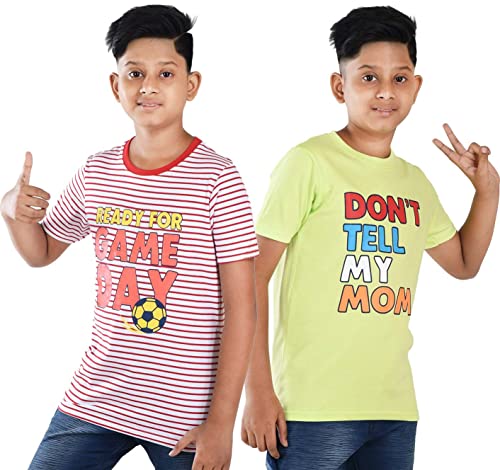 Image of Clothe Funn Boys T-Shirts Round Neck (Pack of 2)