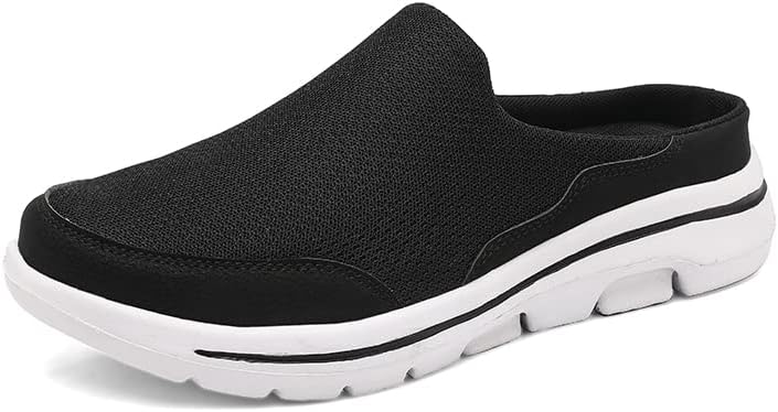 Men's Mesh House Slippers, Slip-on Mules, Indoor, Slipons,Stylish Wide Summer Shoe,Lightweight, Washable