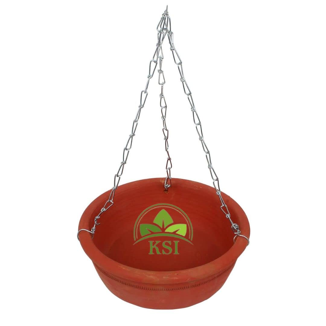 KSI Earthenware Hanging Bird Bath Bird Feeder Hanging Bird Water Feeder Natural Clay Bird Feeding (Hanging Pot) (B099KM4331) Amazon Price History, Amazon Price Tracker