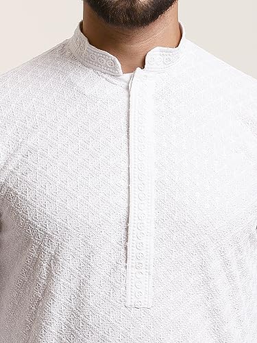 Image of SOJANYA (Since 1958 Men's Cotton Seqence Kurta & Pyjama with Nehrujacket