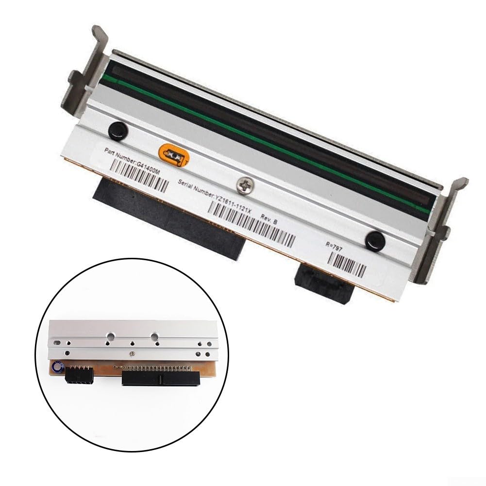 Testina di stampa termica G32432M per stampante di codici a barre Zebra 105SL Risoluzione 203 dpi Stampa a bassa temperatura ad alta velocità Stampa di etichette trasparenti Standard in metallo