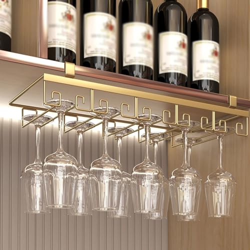 Support à suspendre pour verres à vin avec design peu encombrant