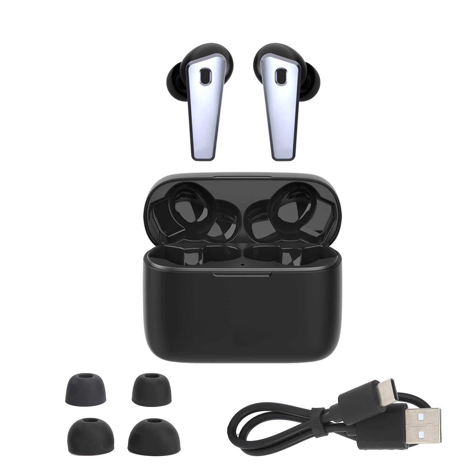 Auricolari Wireless Cuffie con Riduzione del Rumore Ad Alte Prestazioni per Giochi, per Connessione Stabile, qualità del Suono Chiara e vestibilità Comoda, ABSDiametro altoparlante: 10