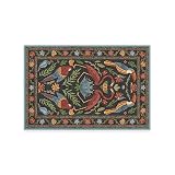 RUGGABLE x Iris Apfel Machine Washable Modern Area Rug – Birds of A Feather Black 2x3, Stain-Resistant, Non-Slip – Small Rugs for Living Room, Bedroom, Hallway, Entryway & Bathroom–with Standard Pad