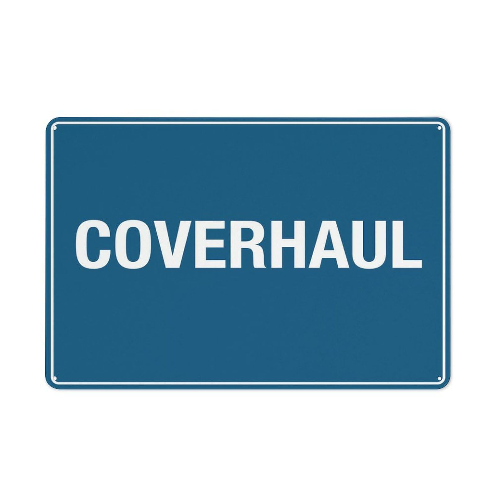 Coverhaul Sign Signs Outdoor, Uv Printed Aluminum 12 X 8 In, Weatherproof And Security Signs For Home Or Business