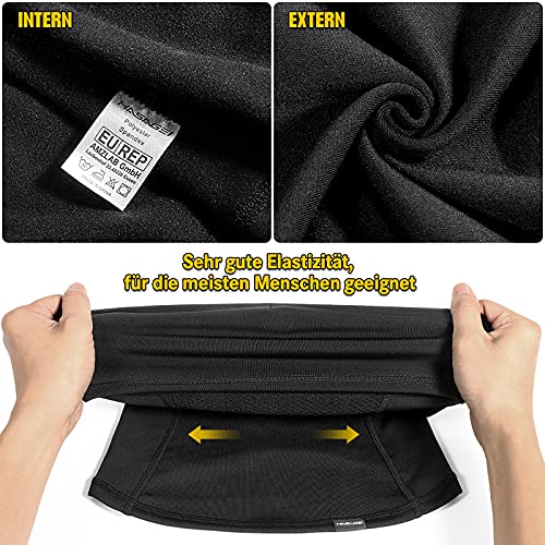 HASAGEI-Cagoule-respirante-Masque-de-ski-thermique-Balaclava-Pour-homme-et-femme-Noir-Taille-unique